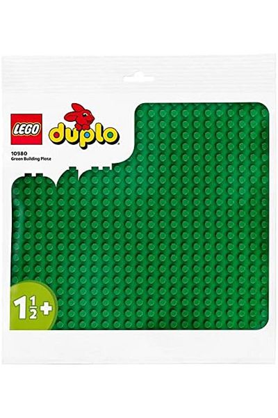 LEGO LEGO DUPLO Green Building Plate 10980 Build-and-Display Toy; Baseplate for Creative Construction; Cr