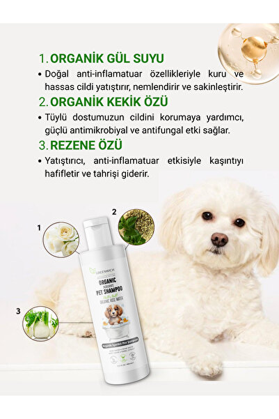 Greenwich Zero Point of Beauty Şampuan 400 ml | Organik Içerik | Tahriş Koku Giderici Nemlendirici | Pati Vücut | Kedi Köpek
