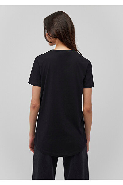 Mavi Μαύρο μπλουζάκι Basic Regular Fit / Normal Cut 1611648-900