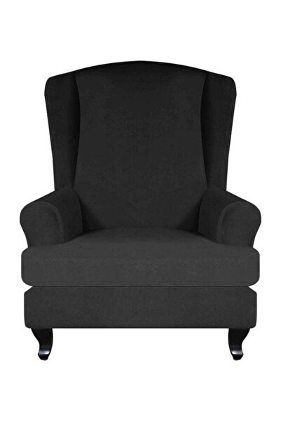 Generic غطاء كرسي استرخاء أسود 80x92x110 سم