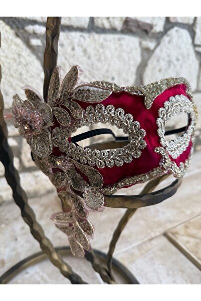 ARZUSONMEZ Özel Tasarım Aplikli Parti & Balo Dekoratif Maske Vintage Mask