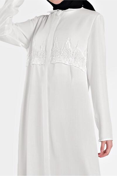 Alvina Embroidered Tunic with Cuffs Zipper 4457