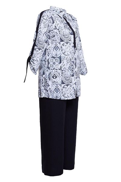 Alvina Set pantaloni cu model marimi mari - 20516
