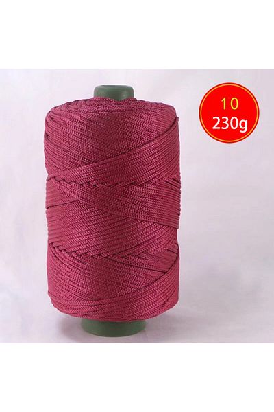 Choice 10 Wine Red 225g Lightweight Ice Silk Thread Handcrafted for Summer Cool Hats, Sun Hats, Storage Bas