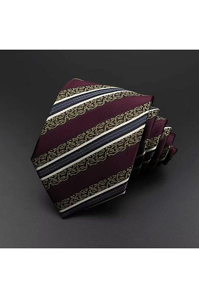 delis Men's tie, CR035, Burgundy