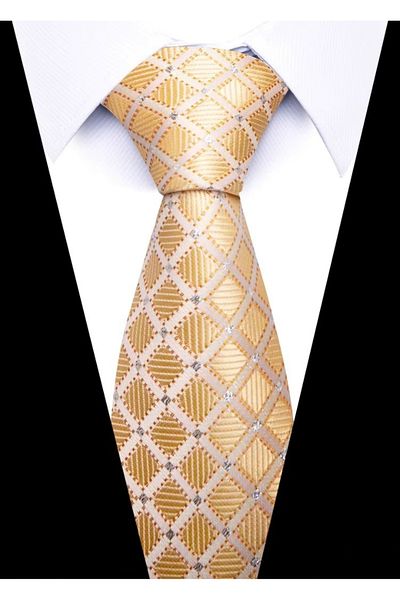 delis Men's tie, CR085, Yellow