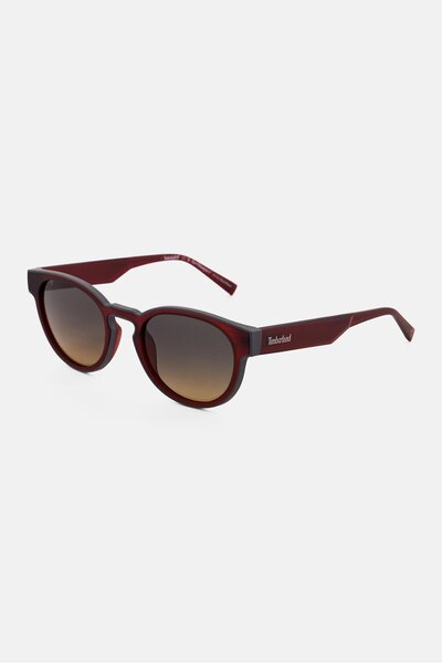 Timberland Men TB00026 Round Sunglasses, Wine Red