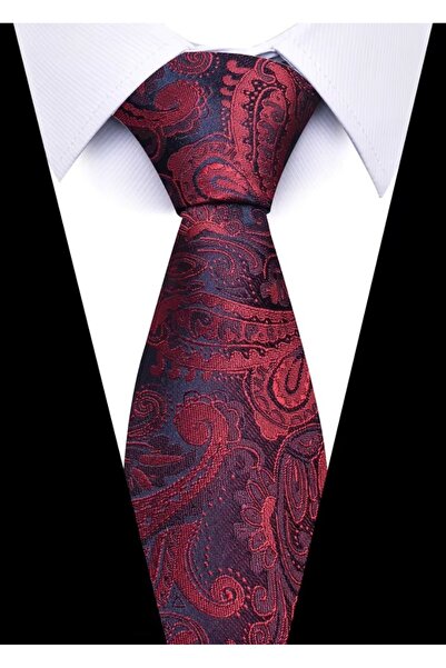 delis Ανδρική γραβάτα, CR116, Μαύρο/Κόκκινο