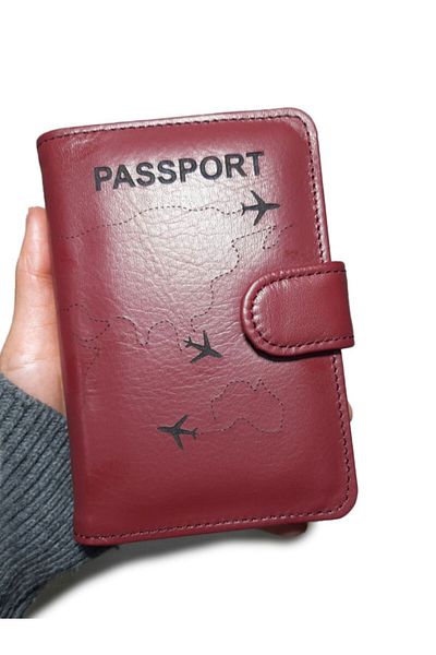 yedideri Genuine Leather Passport Cover