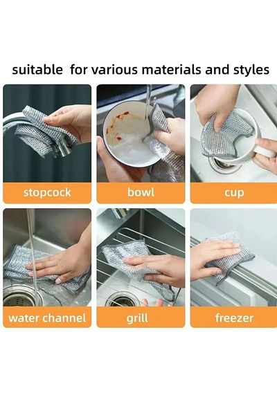 Home 5 Pack Wire Dishcloths