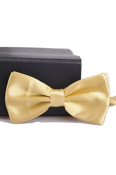 delis Men's bow tie, PP024, Pale yellow
