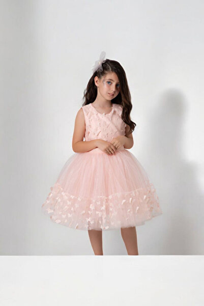 Wizzy 3 Boyut Kelebekli Kabarık Çocuk Abiye