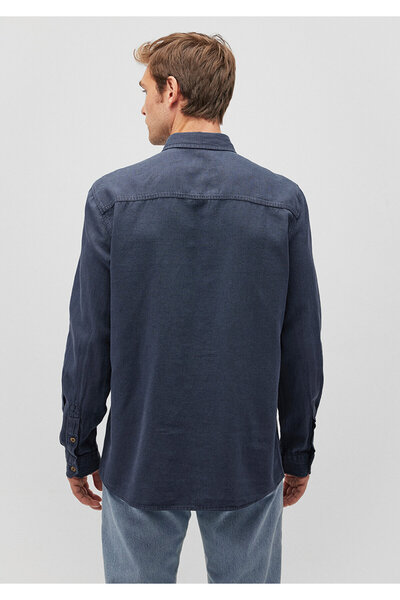 Mavi Синя сорочка прямого крою - 0211104-87822