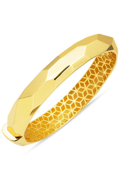 Bilezikci Markiz Kalemli Altın 14 Ayar Kelepçe Bilezik