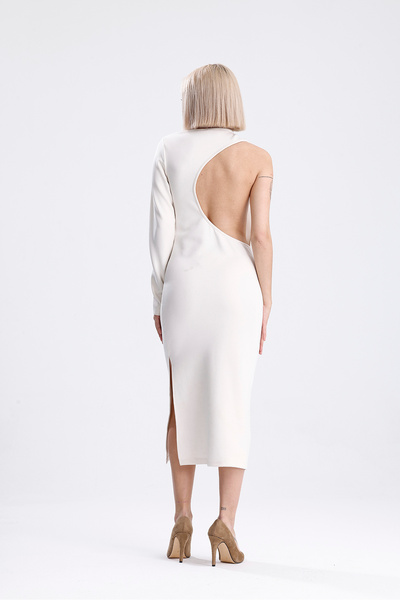 muub's Rochie Coralo cu o mânecă și detaliu la spate