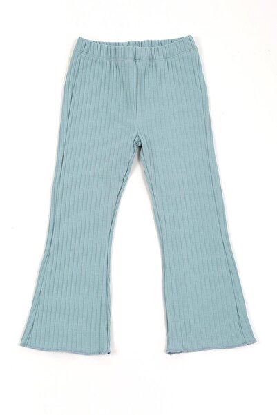 LUESS Kız Çocuk Fitilli Esnek Kumaş Tayt (2 Yaş-7 Yaş)