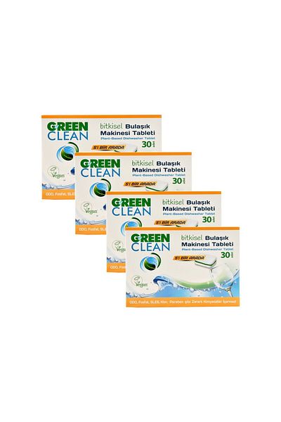 Green Clean Herbal Dishwasher Tablets 30 X 4 Pieces