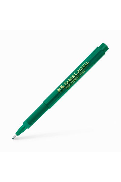 Faber Castell 1554 0.8 mm Broadpen Green / 155467