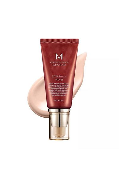 Missha Cremă BB Missha Perfect Cover SPF 42 PA +++ 21 Bej Deschis, 50ml