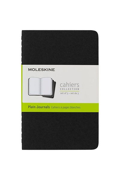 Moleskine Caiet simplu Cahier Pocket Pachet de 3 caiet simplu negru