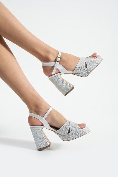 Karınca Evening Dress Shoes - Stylish Thick Heeled Shoes with Running Guarantee