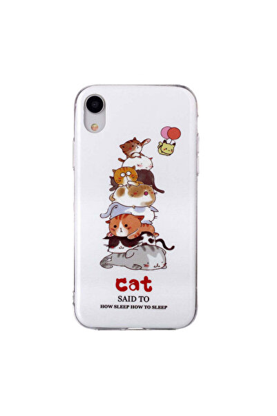 REDz Accessories Carcasă din silicon pentru iPhone XR cu model fosforescent d...