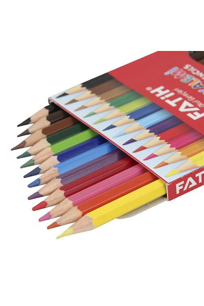Fatih Dry Paint Cardboard Box Full Size 12 Colors 33112