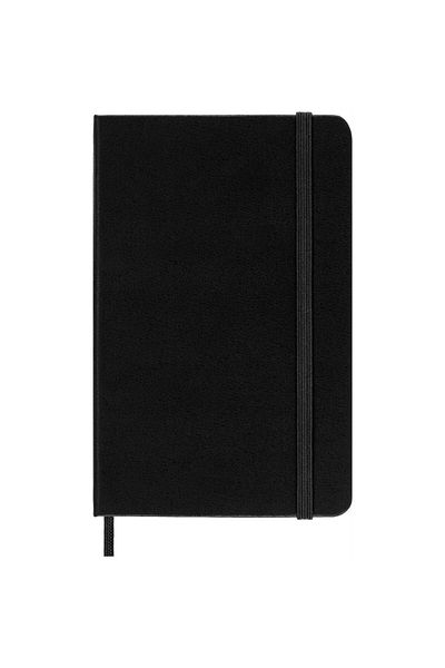 Moleskine Caiet negru cu dungi Buzunar Copertă rigidă