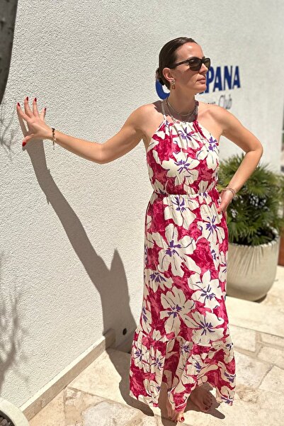 lady special Diana Strappy Viscose Long Dress