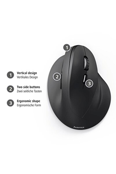 Hama ماوس HAMA EMW-500 المريح 182699 أسود