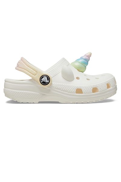 Crocs 209701 -0wv Classic Iam Rainbow Unicorn - Januk Slippers White