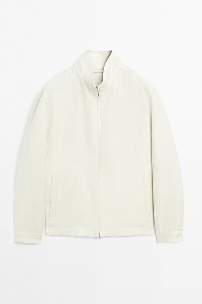Massimo Dutti %100 Keten Hakim Yaka Ceket