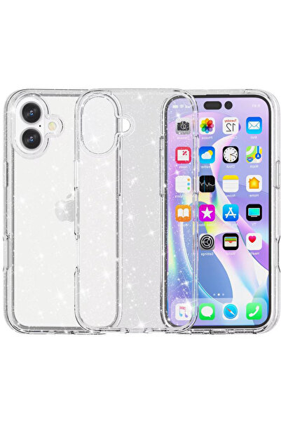REDz Accessories Θήκη Sparkle Armor, με γκλίτερ, για iPhone 16 Plus, Ανθεκτικ...