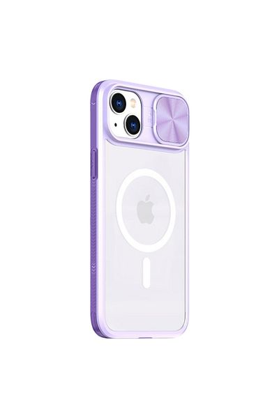 REDz Accessories Husă glisantă pentru cameră, protecție pentru cameră, Magsafe, compatibilă cu iPhone 13, liliac