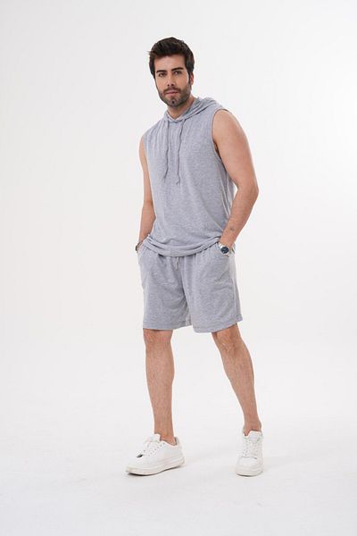 ACTIVE MODA - Men's Sports Athlete Tshirt-Shorts 2-Piece Set Large Size