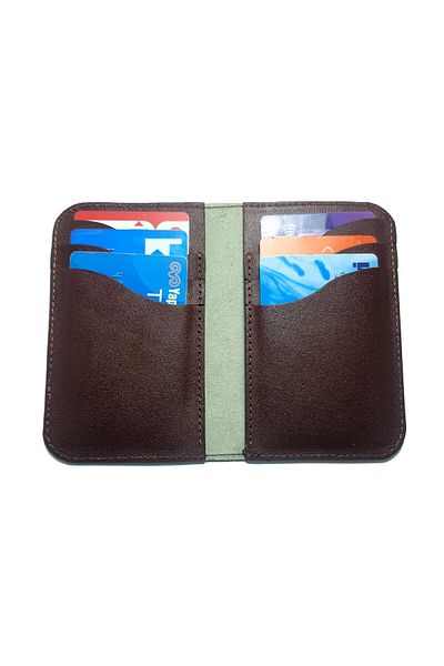 yavuz deri Real Leather Vertical Wallet