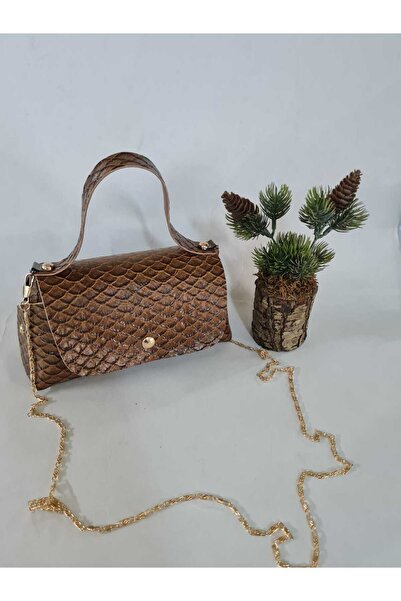 YMZBAG Mini Damla Desenli Taba El Çantası