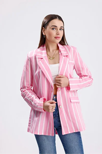 ikomteks Modal Summer Striped Jacket