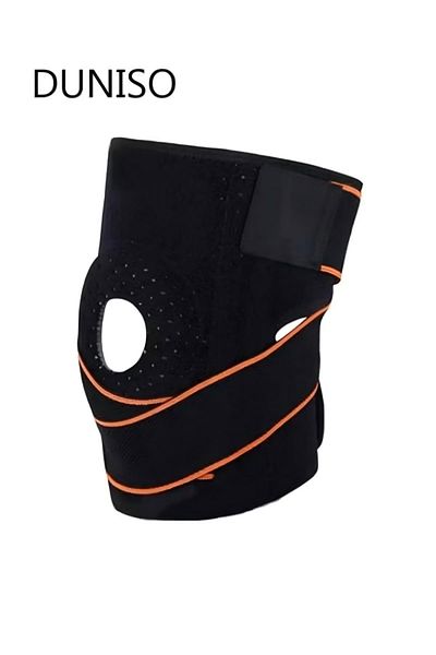 Generic DUNISO 2-Piece Knee Pad Knee Brace with Side Stabilizers and Patella Gel Pads