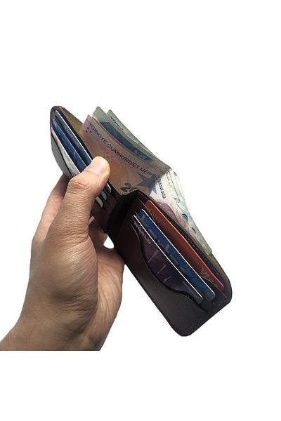 yavuz deri Real Leather Sports Wallet