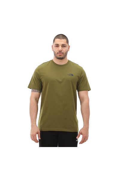 THE NORTH FACE Pánské zelené tričko Simple Dome Tee F0a87ngpıb1-r