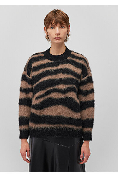 Mavi Patterned Wool Blend - Brown Loose Fit Sweater 1710604 -88679