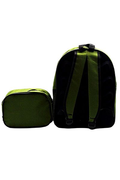 Gen-Of 2 Compartment Teddy Bear School Backpack and Lunch Box Khaki Code:1309
