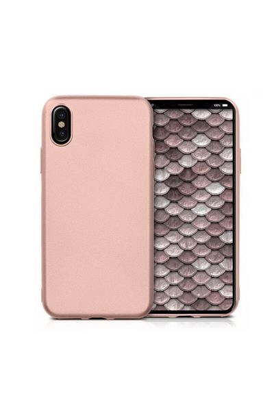 REDz Accessories X-level Thin Membrane Case, Silicone, Compatible With Iphone Xs Max, Rose Gold