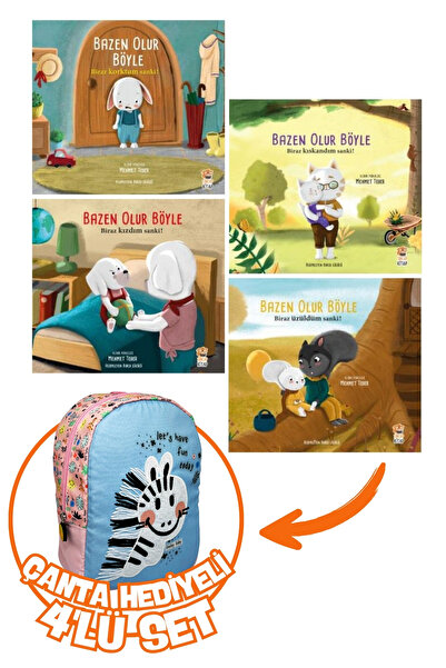 Sincap Kitap Bazen Olur Böyle Korktum-Kıskandım-Kızdım-Üzüldüm 4'lü Set+Hediy...