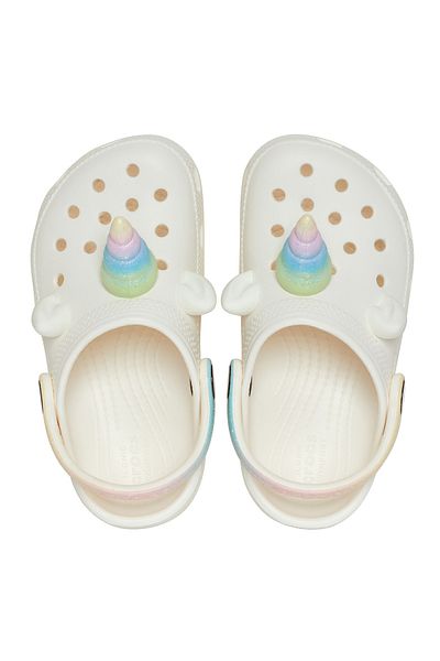 Crocs 209701 -0wv Classic Iam Rainbow Unicorn - Januk Slippers White