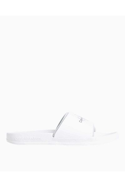 Calvin Klein Slide Rubber Neoprene Monogram Slide Slippers