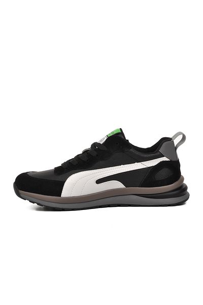 Guja Wide Fit Men's Black Sneakers