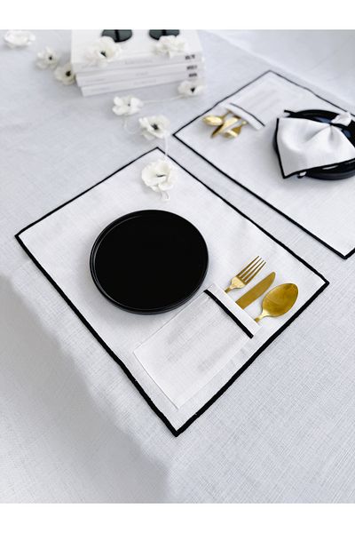 KaiHome Shine White Buzunar dreptunghiular American Service / Placă de alimentare 6LI