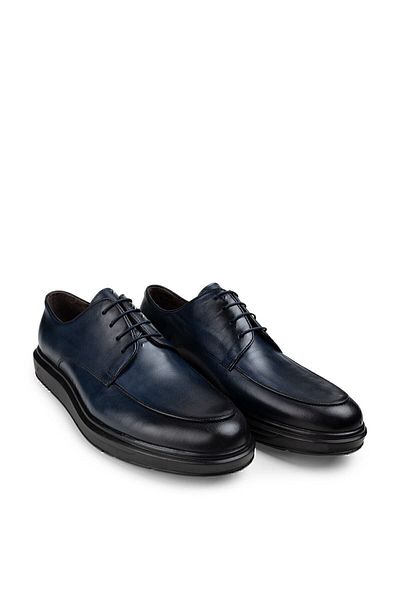 Deery Ανδρικά παπούτσια Casual Comfort από γνήσιο δέρμα μπλε